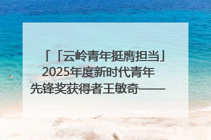 「云岭青年挺膺担当」2025年度新时代青年先锋奖获得者王敏奇——澜沧江上好渔人