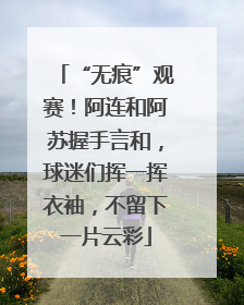 “无痕”观赛！阿连和阿苏握手言和，球迷们挥一挥衣袖，不留下一片云彩