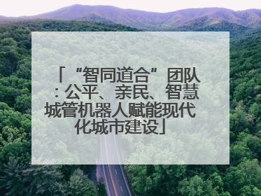“智同道合”团队：公平、亲民、智慧城管机器人赋能现代化城市建设