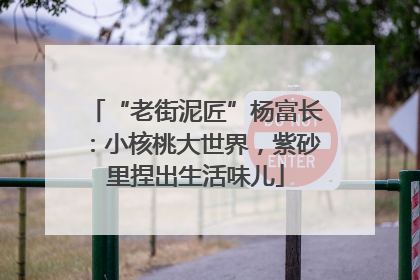 “老街泥匠”杨富长：小核桃大世界，紫砂里捏出生活味儿