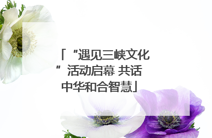 “遇见三峡文化”活动启幕 共话中华和合智慧