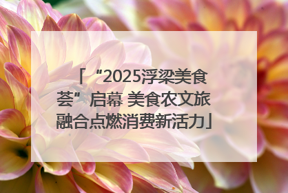 “2025浮梁美食荟”启幕 美食农文旅融合点燃消费新活力