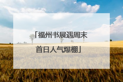 福州书展遇周末 首日人气爆棚