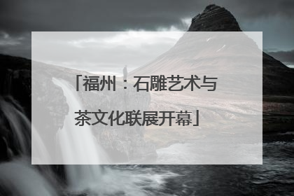 福州：石雕艺术与茶文化联展开幕