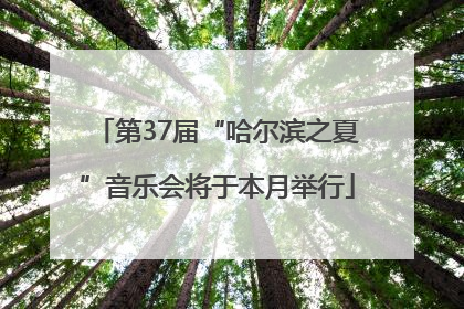 第37届“哈尔滨之夏”音乐会将于本月举行