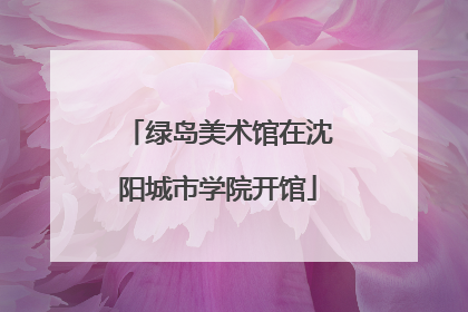 绿岛美术馆在沈阳城市学院开馆