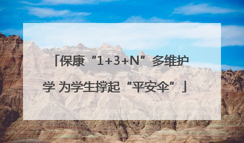 保康“1+3+N”多维护学 为学生撑起“平安伞”