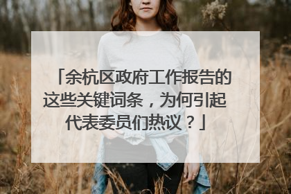 余杭区政府工作报告的这些关键词条，为何引起代表委员们热议？