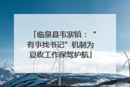 临泉县韦寨镇：“有事找书记”机制为夏收工作保驾护航