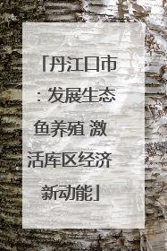 丹江口市：发展生态鱼养殖 激活库区经济新动能