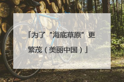 为了“海底草原”更繁茂（美丽中国）