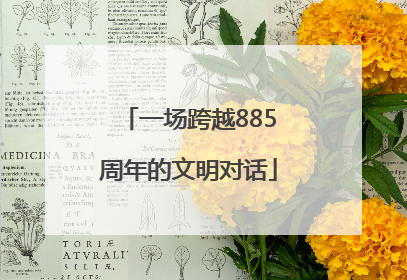 一场跨越885周年的文明对话