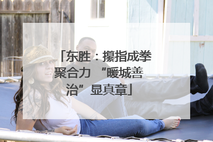 东胜：攥指成拳聚合力 “暖城善治”显真章
