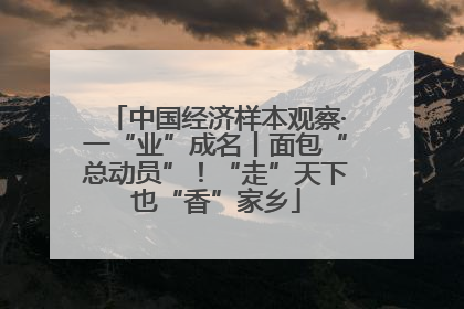 中国经济样本观察·一“业”成名丨面包“总动员”！“走”天下也“香”家乡