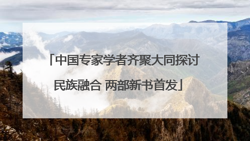 中国专家学者齐聚大同探讨民族融合 两部新书首发