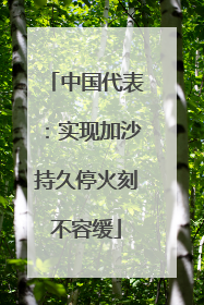 中国代表：实现加沙持久停火刻不容缓