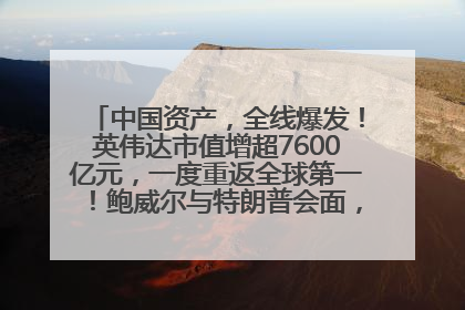 中国资产，全线爆发！英伟达市值增超7600亿元，一度重返全球第一！鲍威尔与特朗普会面，他们聊了什么？