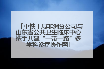 中铁十局非洲分公司与山东省公共卫生临床中心携手共建“一带一路”多学科诊疗协作网