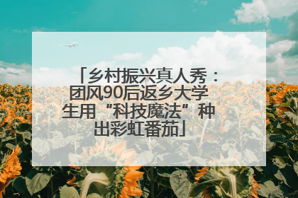 乡村振兴真人秀：团风90后返乡大学生用“科技魔法”种出彩虹番茄