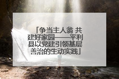 争当主人翁 共建好家园——平利县以党建引领基层善治的生动实践