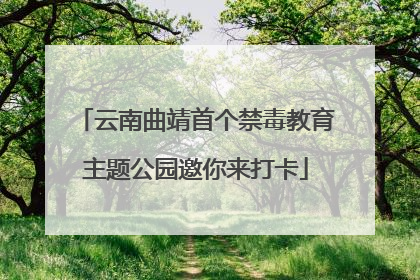 云南曲靖首个禁毒教育主题公园邀你来打卡