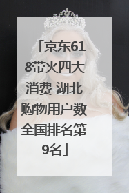 京东618带火四大消费 湖北购物用户数全国排名第9名