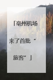 亳州机场来了首批“旅客”