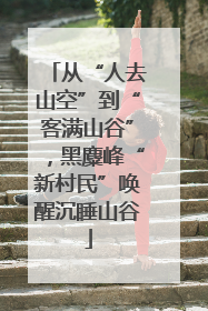 从“人去山空”到“客满山谷”，黑麋峰“新村民”唤醒沉睡山谷