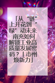从“链”上开花到“绿”动未来 南充如何解锁工业高质量发展密码？丨市州焕新力
