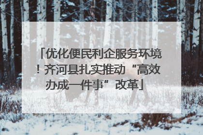 优化便民利企服务环境！齐河县扎实推动“高效办成一件事”改革