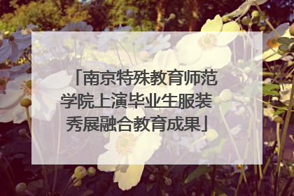 南京特殊教育师范学院上演毕业生服装秀展融合教育成果