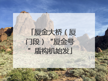 厦金大桥（厦门段）“厦金号”盾构机始发