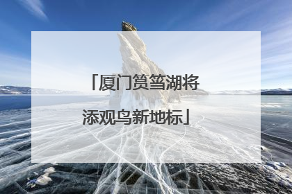 厦门筼筜湖将添观鸟新地标