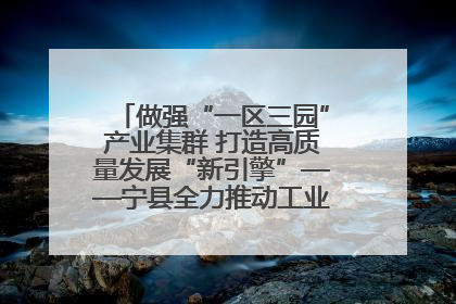 做强“一区三园”产业集群 打造高质量发展“新引擎”——宁县全力推动工业经济提质增效