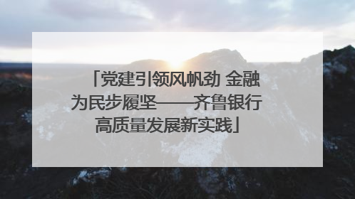 党建引领风帆劲 金融为民步履坚——齐鲁银行高质量发展新实践