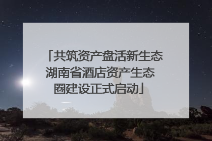 共筑资产盘活新生态 湖南省酒店资产生态圈建设正式启动