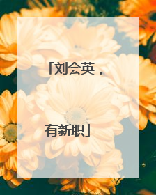 刘会英，有新职