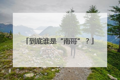 到底谁是“南哥”？