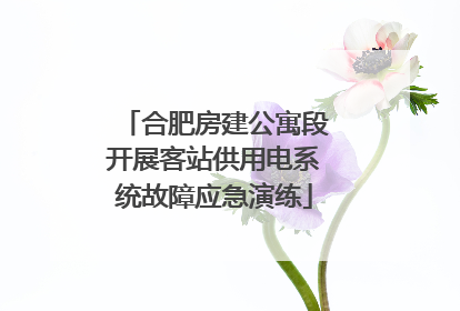 合肥房建公寓段开展客站供用电系统故障应急演练