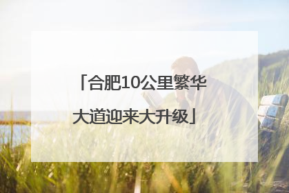 合肥10公里繁华大道迎来大升级