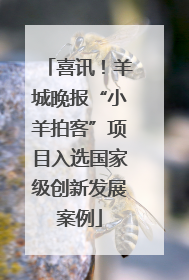 喜讯！羊城晚报“小羊拍客”项目入选国家级创新发展案例