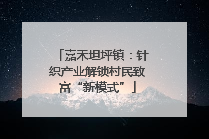 嘉禾坦坪镇：针织产业解锁村民致富“新模式”