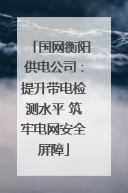 国网衡阳供电公司：提升带电检测水平 筑牢电网安全屏障