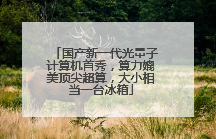 国产新一代光量子计算机首秀，算力媲美顶尖超算，大小相当一台冰箱