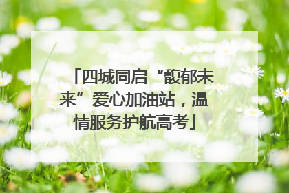 四城同启“馥郁未来”爱心加油站，温情服务护航高考