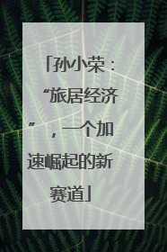 孙小荣：“旅居经济”，一个加速崛起的新赛道