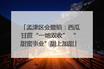 孟津区会盟镇：西瓜甘蔗“一地双收” “甜蜜事业”甜上加甜