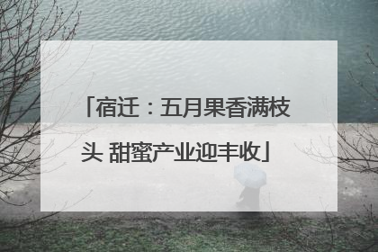 宿迁：五月果香满枝头 甜蜜产业迎丰收
