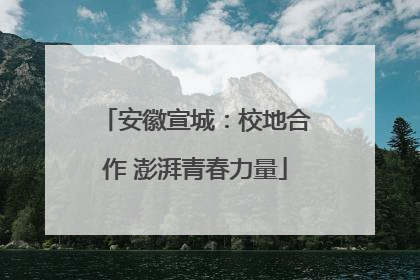 安徽宣城：校地合作 澎湃青春力量