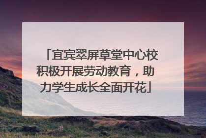 宜宾翠屏草堂中心校积极开展劳动教育，助力学生成长全面开花